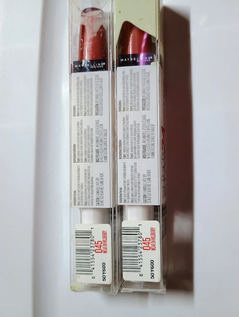2 x Maybelline Superstay24 Color Lip Color, 045 Wear on Wildberry